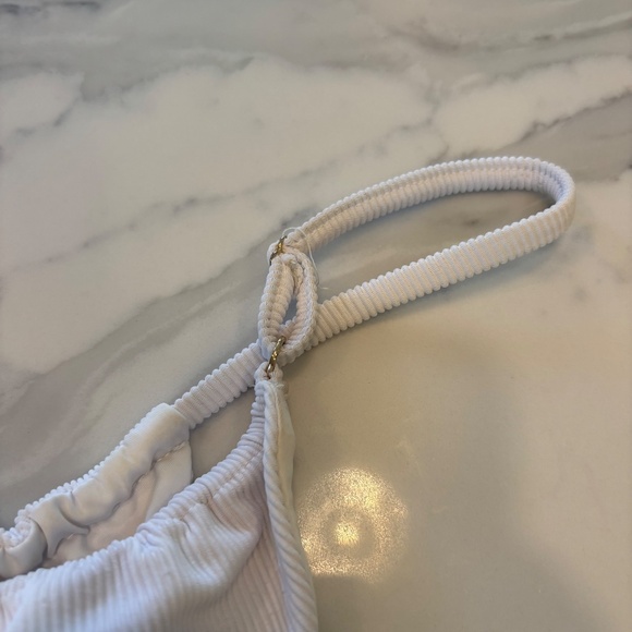 Kinilife Eco Rib Tiny Brief in White. - Picture 5 of 7